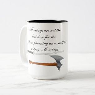 Taza Bicolor Di NO a la Mug del lunes