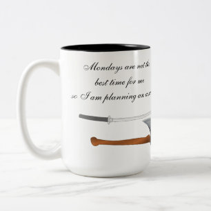 Taza Bicolor Di NO a la Mug del lunes
