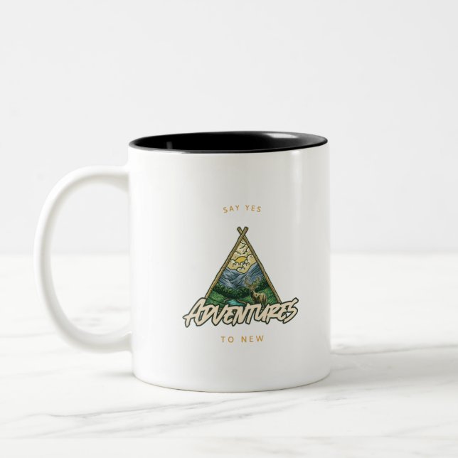 Taza Bicolor Di Sí A Nuevas Aventuras (Izquierda)