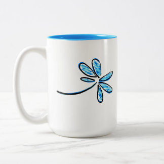 Taza Bicolor día azul