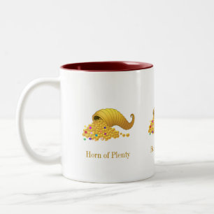 Taza Bicolor Día de Acción de Gracias Cuerno de la Abundancia D