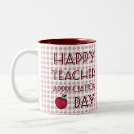 Taza Bicolor Día de aprecio del profesor