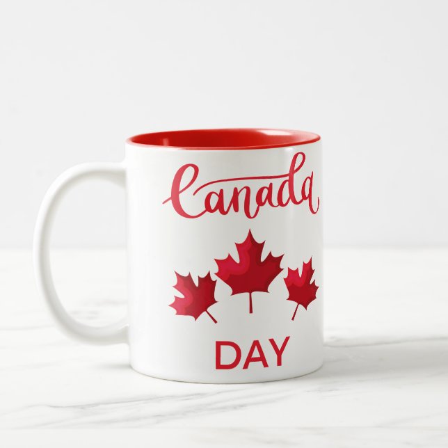 Taza Bicolor Día de Canadá (Izquierda)