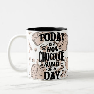 Taza Bicolor Día de Chocolate Caliente