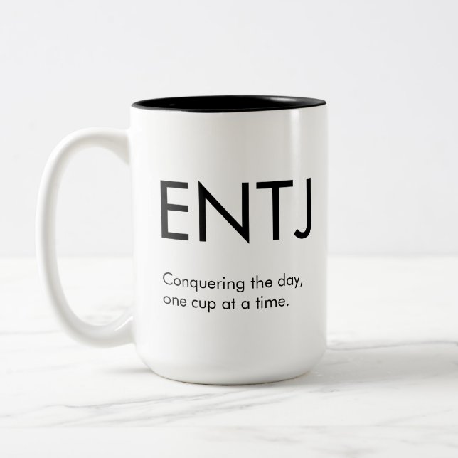 Taza Bicolor Día de conquista de ENTJ Mug Gift (Izquierda)