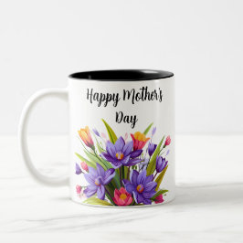 Taza Bicolor Día de la Madre de las Flores Silvestres 2024