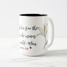 Día de la Madre de Lily Amarilla Mug
