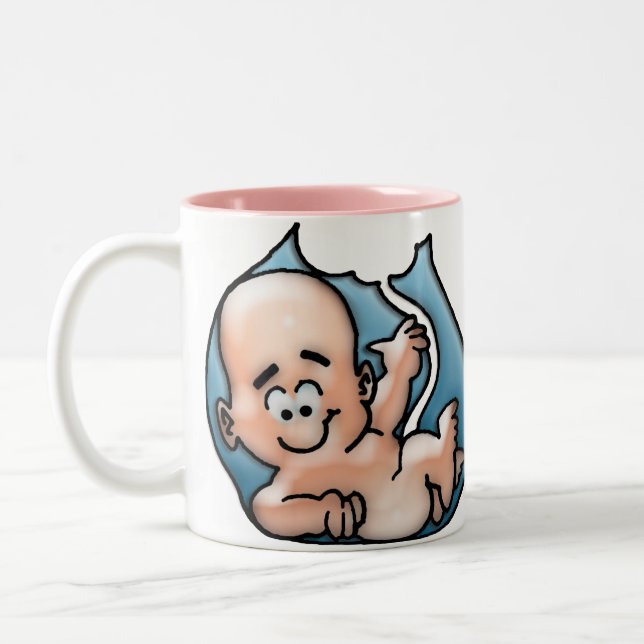 Taza Bicolor Día de la Madre feliz (Izquierda)