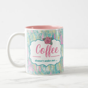 Taza Bicolor Día de la Madre Goldendoodle Coffee Mug