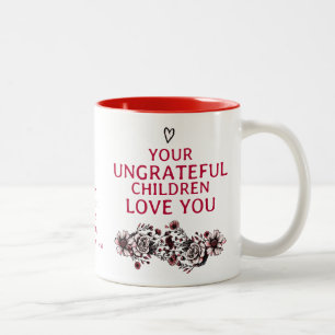 Taza Bicolor Día de la Madre Infantil Boho Gótico Moderno e Ina