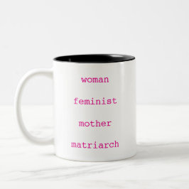 Taza Bicolor Día de la Madre Letra de Máquina de Escribir Femin