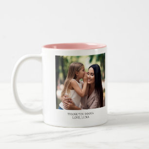 Taza Bicolor Día de la Madre Personalizado Gracias Mamá