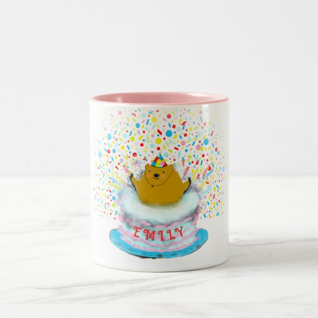 Taza Bicolor Día de la Marmota (Centro)