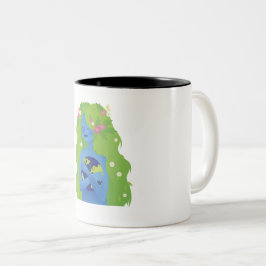 Taza Bicolor Día de la Tierra para las mujeres valientes