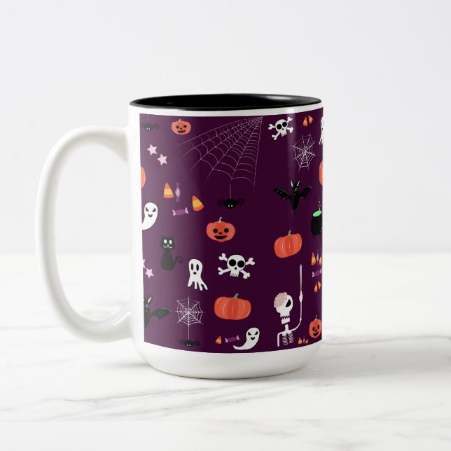 Taza Bicolor Día de las Brujas (Izquierda)