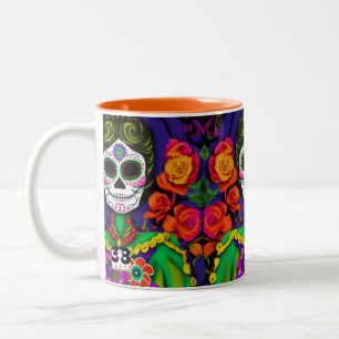 Taza Bicolor Día de los Muertos