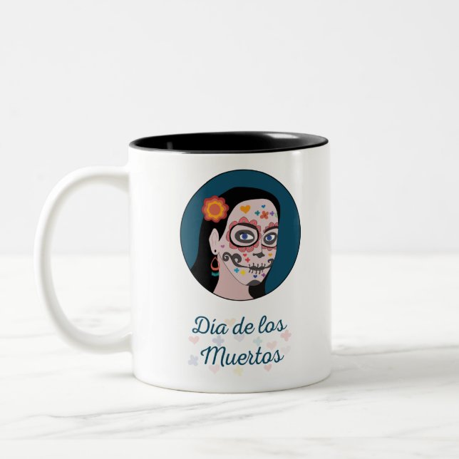 Taza Bicolor Día de los Muertos (Izquierda)