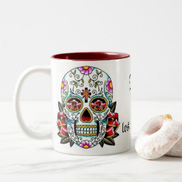 Taza Bicolor Día de los muertos Mug