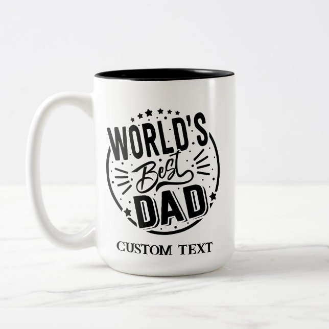 TAZA BICOLOR DÍA DE LOS PADRES PERSONALIZADOS MUGS (Izquierda)