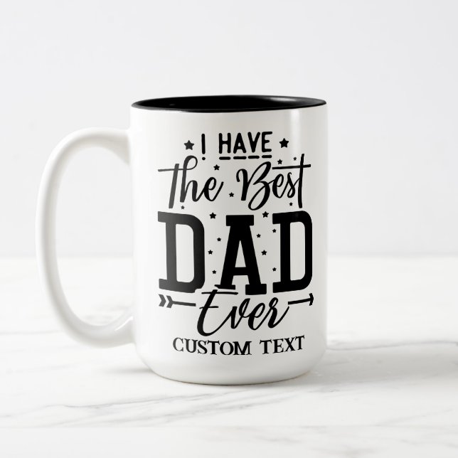 TAZA BICOLOR DÍA DE LOS PADRES PERSONALIZADOS MUGS (Izquierda)