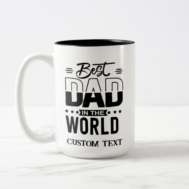 TAZA BICOLOR DÍA DE LOS PADRES PERSONALIZADOS MUGS (Izquierda)