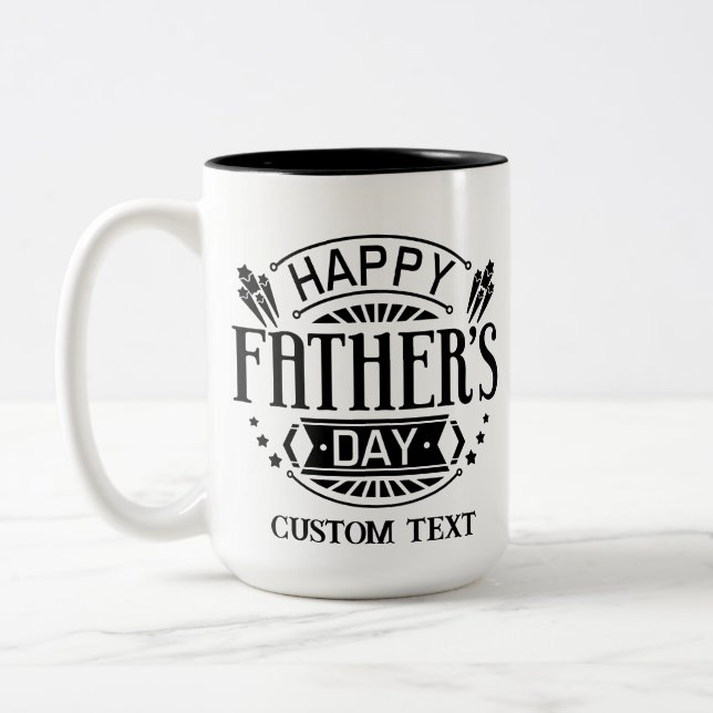 TAZA BICOLOR DÍA DE LOS PADRES PERSONALIZADOS MUGS (Izquierda)