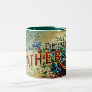 Taza Bicolor Día de los Padres Vintage Mi Querido Padre