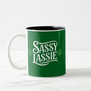 Taza Bicolor Día de los Patrocinadores Chica irlandés de Lassie