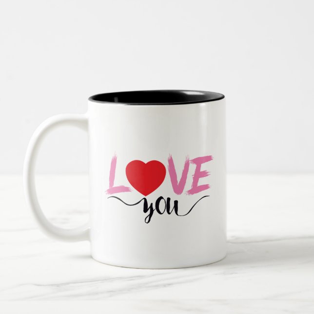 Taza Bicolor día de San Valentín (Izquierda)