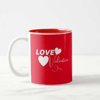 Taza Bicolor Día de San Valentín de amor romántico