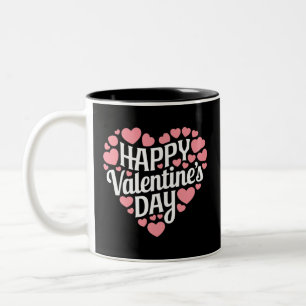 Taza Bicolor Día de San Valentín Divertido Feliz Corazón Amor 