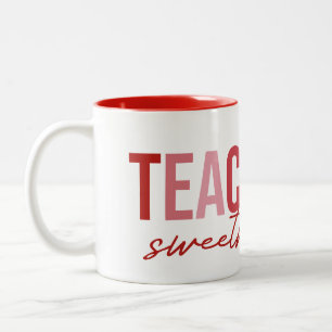 Taza Bicolor Día de San Valentín Enseñando Dulces Desde Año