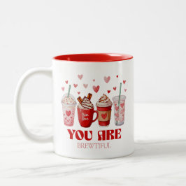 Taza Bicolor Día de San Valentín para amantes del café