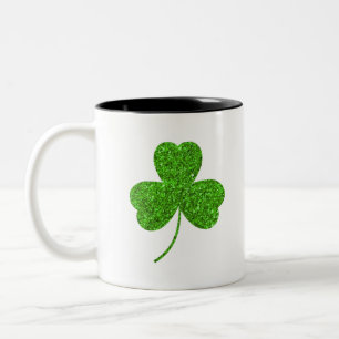 Taza Bicolor Día de Shamrock St. Patrick