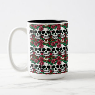 Taza Bicolor Día del Diseño Muerto - Halloween