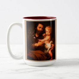 Taza Bicolor Día del Padre de San José personalizable