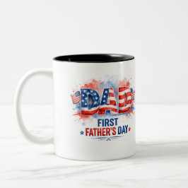 Taza Bicolor Día del Padre Patriótico