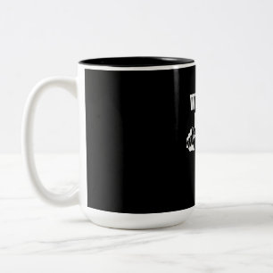 Taza Bicolor Día del padre Trabajar En Mi Bod De Papá