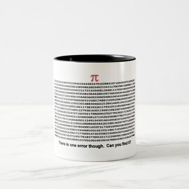 Taza Bicolor Día del pi (Centro)