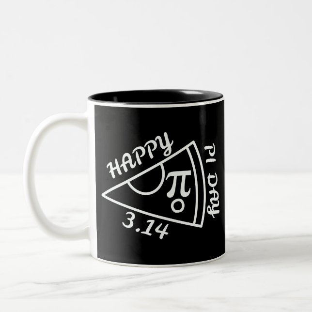 Taza Bicolor Día del Pi Feliz Día Del Pi (Izquierda)