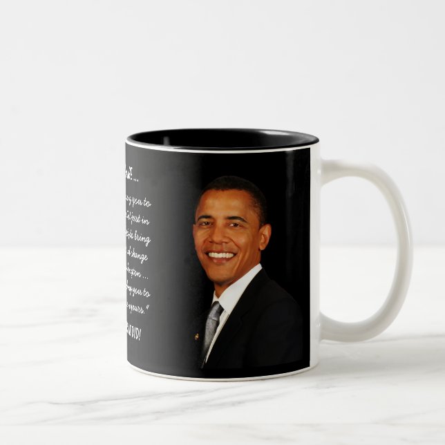 Taza Bicolor Día del Presidente Barack Obama 2009 (Derecha)