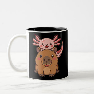 Taza Bicolor Día del Zoológico Amante de Animales Kawaii Capyba