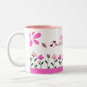 Taza Bicolor Día Feliz de la Madre Diseño Multi Color