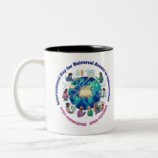Taza Bicolor Día Internacional del Acceso Universal a la Inform