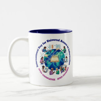 Taza Bicolor Día Internacional del Acceso Universal a la Inform