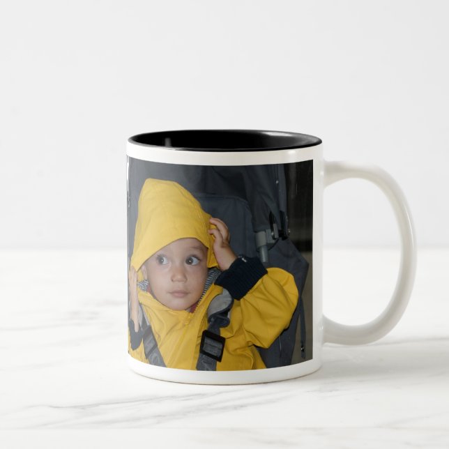 Taza Bicolor Día lluvioso de los gemelos (Derecha)
