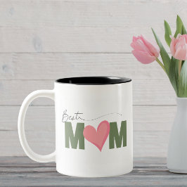 Taza Bicolor Día moderno de la mejor madre