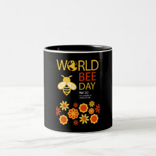 Taza Bicolor Día Mundial de la Miel 20 de mayo