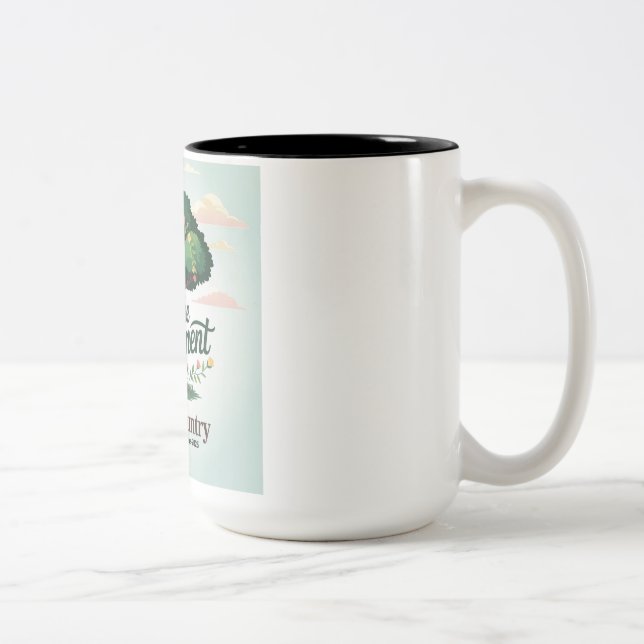 Taza Bicolor Día mundial del medio ambiente Mug 2025 (Derecha)