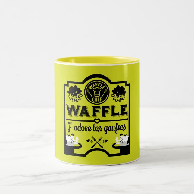 Taza Bicolor Día Nacional de Waffle (Centro)